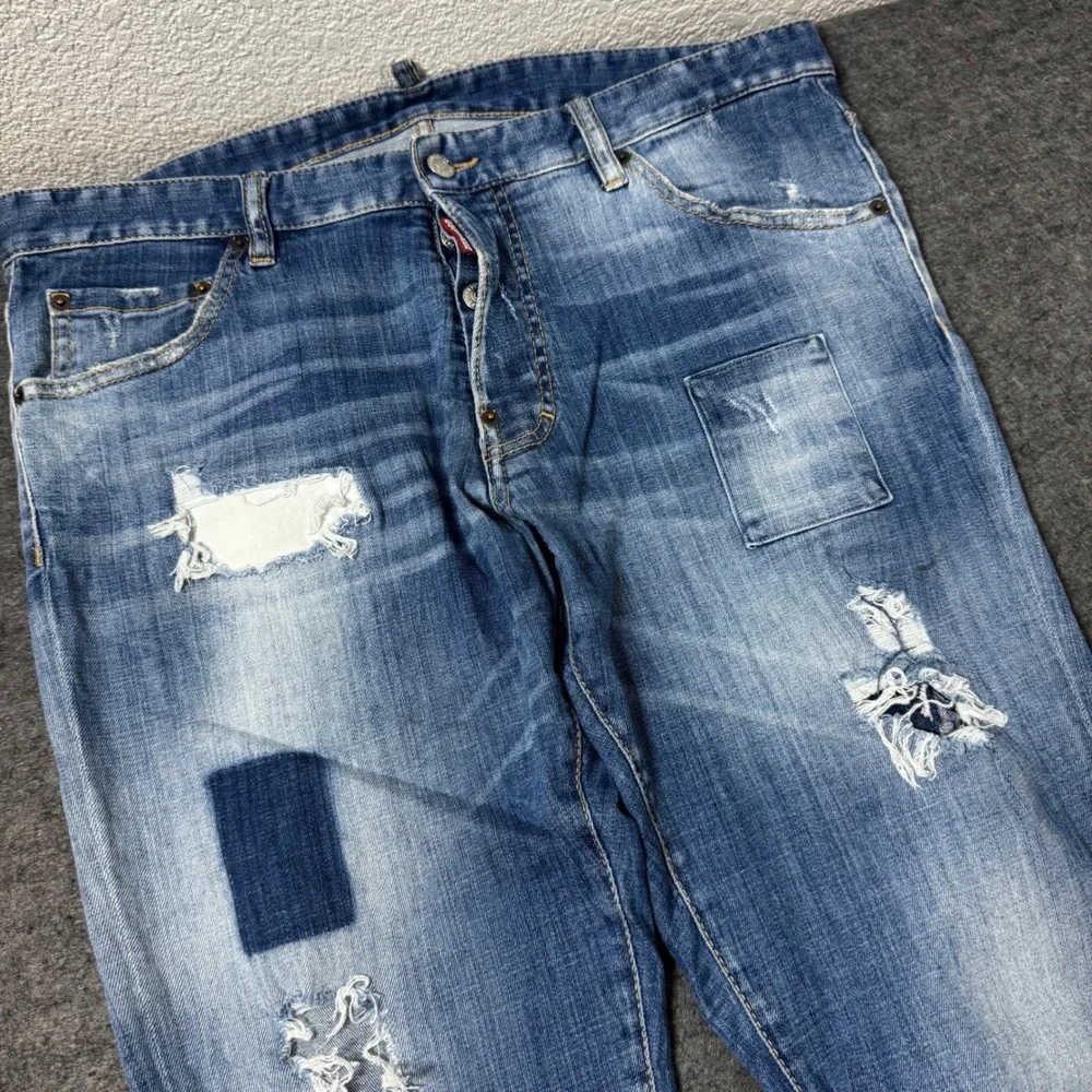Dsquared2 Cool Guy Distressed Blue Jeans S74LB0615 Mens Size 54 IT (36x34)